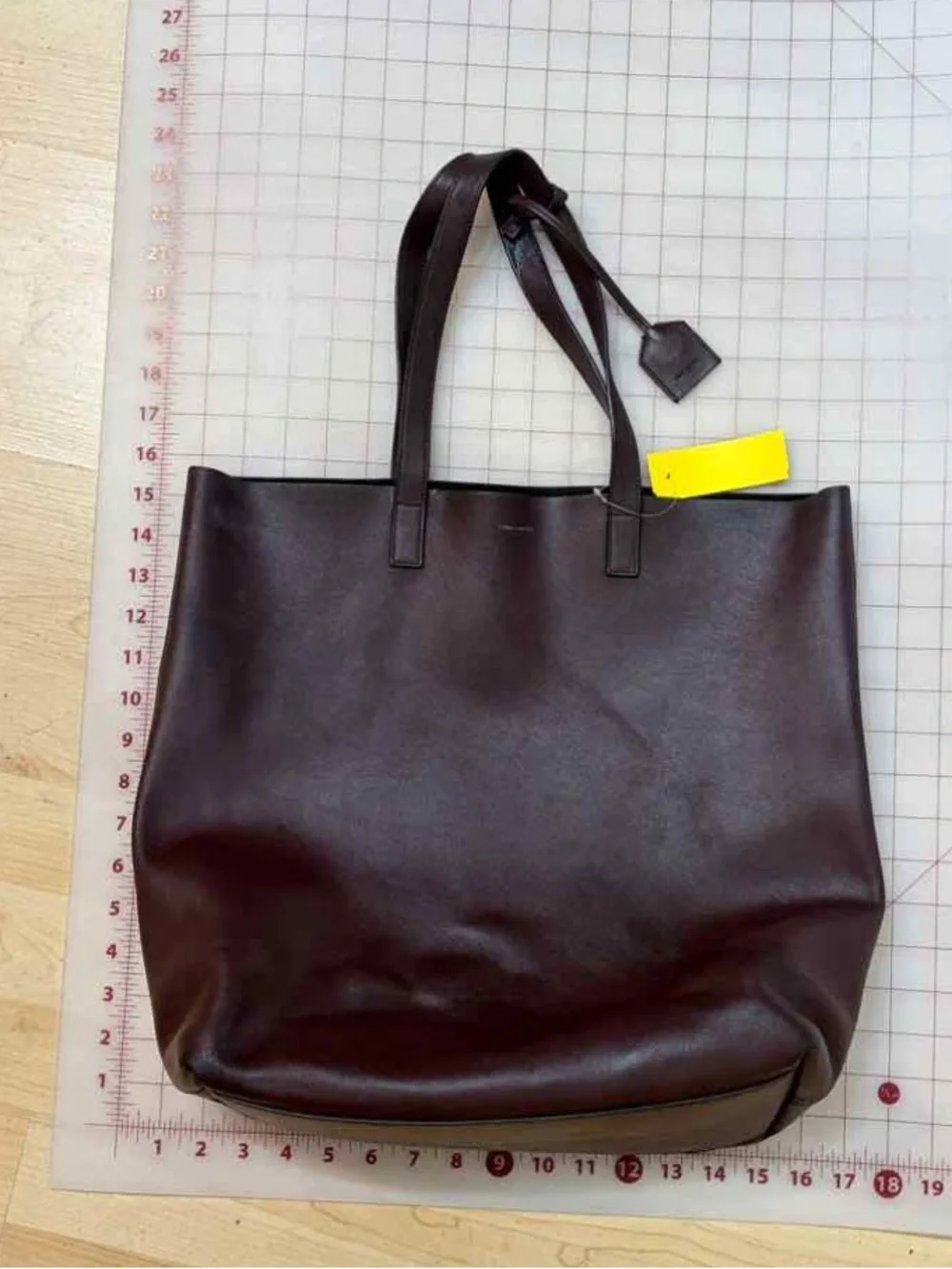 Saint Laurent Large Brownish/Redish Leather Tote - Picture 4 of 9